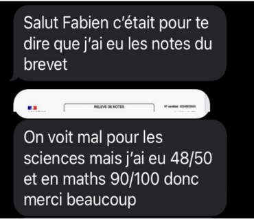témoignage élève